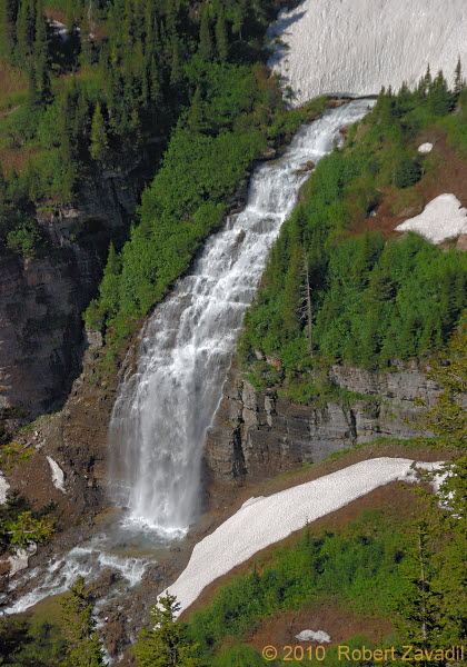 Reynolds Creek Falls in Glacier National Park